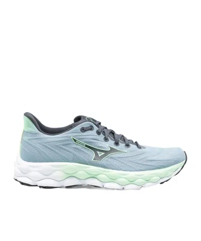 Mizuno Round Toe Sneakers In White