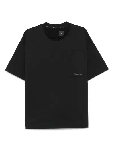 Mizuno T-shirt Aus Scuba-jersey In Schwarz