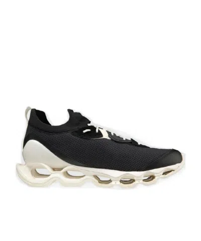 Mizuno Side Logo-detail Low-top Sneakers In Black