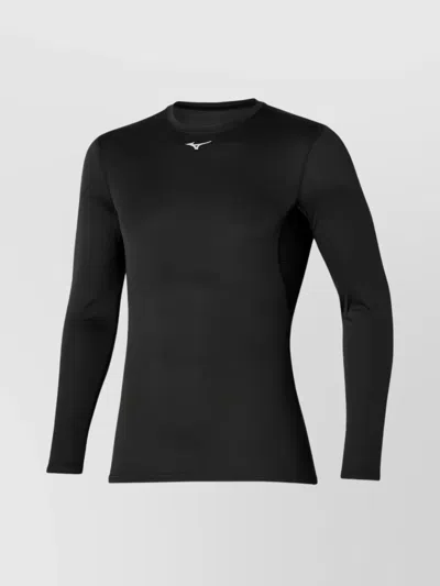 Mizuno Slim Fit Crewneck Sweater With Long Sleeves In Black