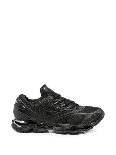 Mizuno Black Leather Wave Prophecy Ls Sneakers In Multi