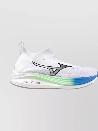 Mizuno Sneakers Low Top Mesh Upper In White
