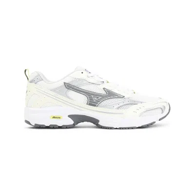 Mizuno Snow White Leather Mxr Sport Sneakers In Multi