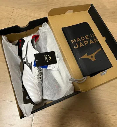 Pre-owned Mizuno Soccer Cleats Morelia Neo 4 Japan P1ga2330 09 Super White Pearl Black