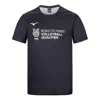 Mizuno Sportswear T-shirt 'black' In Blue