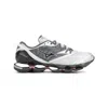 Mizuno Technical Mesh Trainers With A Cushioned Sole In Gray