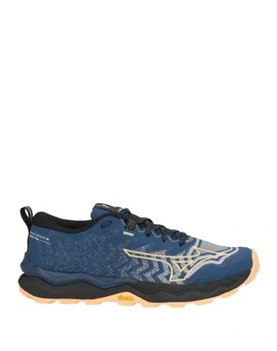 Mizuno Wave Daichi Wos Woman Sneakers Midnight Blue Size 5.5 Textile Fibers, Synthetic Material