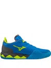 Mizuno Wave Enforce Tour Cc Panelled Low-top Sneakers In Blue