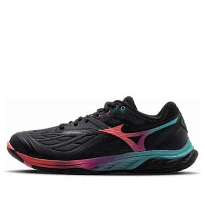 Mizuno Wave Fang 2 'black Pink Blue' In Animal Print