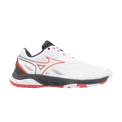 Pre-owned Mizuno Wave Fang 2 Wide 'white Radiant Red Ebony'