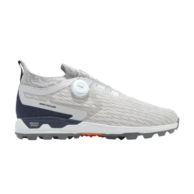 Pre-owned Mizuno Wave Hazard Wg Boa 3e Wide 'off White Navy' | Grey | Men's Size 8