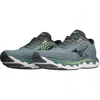 Mizuno Men's Wave Horizon 6 Running Shoes - D/medium Width In Smoke Blue/ebony In Smoke Blue-ebony