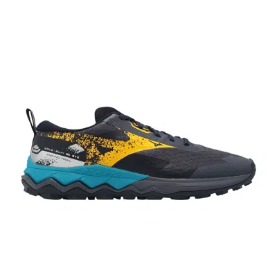 Pre-owned Mizuno Wave Ibuki 5 Gore-tex 'odyssey Grey Citrus Baritone Blue' | Men's Size 13 In Gray