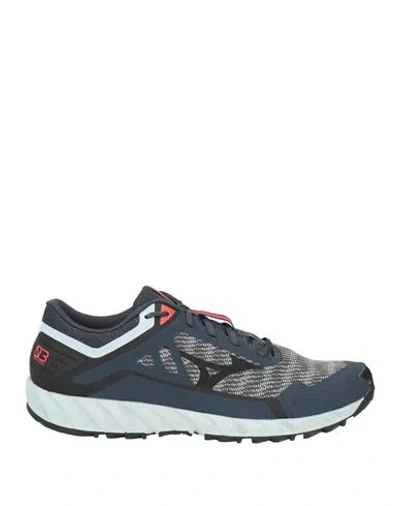 Mizuno Wave Ibuki Man Sneakers Midnight Blue Size 9.5 Textile Fibers, Synthetic Material