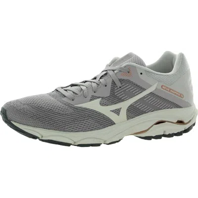 Mizuno Wave Inspire 16 Womens Fitness Workout Running Shoes In Gray
