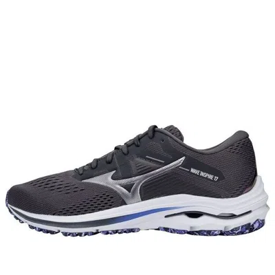 Mizuno Wave Inspire 17 Running Shoes 'black Purple White' In Gray