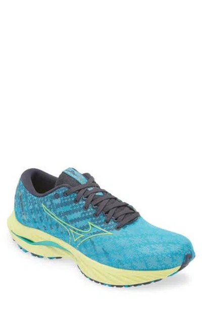 Mizuno Wave Inspire 19 Sneaker In Jet Blue-bolt