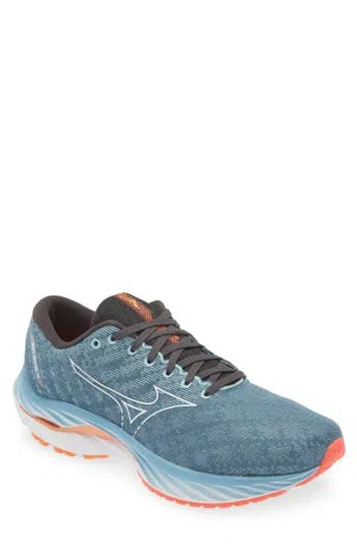 Mizuno Wave Inspire 19 Sneaker In Provincial Blue-white