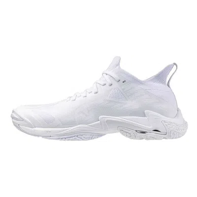 Pre-owned Mizuno Wave Lightning Neo3 V1ga2402 52 White White Width 2e Volleyball Shoes