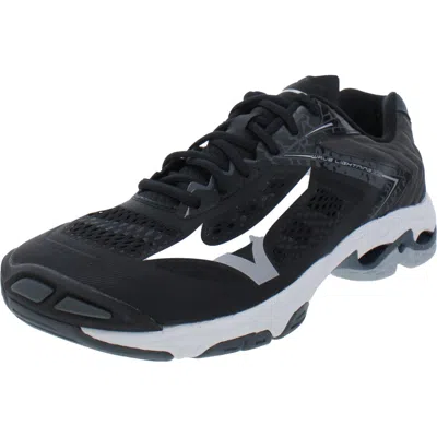 Mizuno Wave Lightning Z5 Womens Fitness Workout Volleyball Shoes In Black