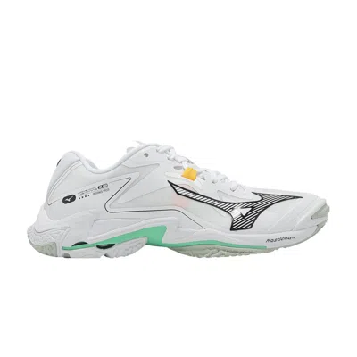 Pre-owned Mizuno Wave Lightning Z8 'white Black Frozen Emerald' | Men's Size 7.5