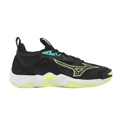 Pre-owned Mizuno Wave Momentum 3 'black Neo Lime' | Men's Size 12