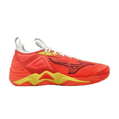 Pre-owned Mizuno Wave Momentum 3 'neon Flame Bolt' In Orange