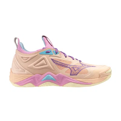 Pre-owned Mizuno Wave Momentum 3 'peach Bud' In Pink