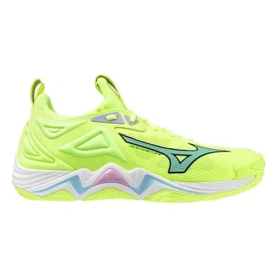 Mizuno Wave Momentum 3 Sneakers Men's Neo Lime Volleyball Shoes Shop432 In Green