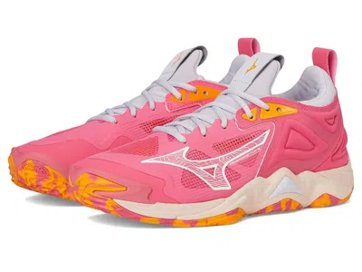 Mizuno Wave Momentum 3 Volleyball Shoes Rosebud : In Pink