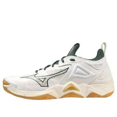 Mizuno Wave Momentum 3 'white Green Gold'