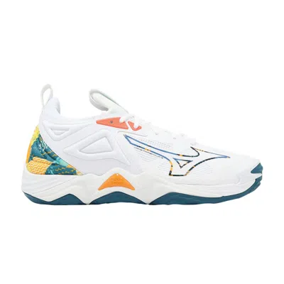Pre-owned Mizuno Wave Momentum 3 'white Moroccan Blue'