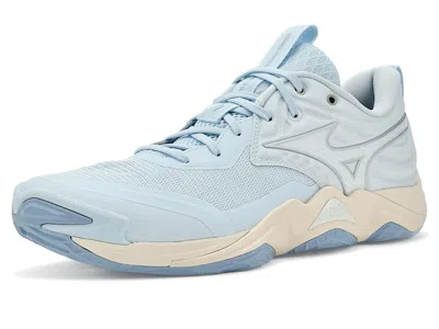 Mizuno Wave Momentum 4 Elite Cross Training Shoes Ancient Water/white : In Blue