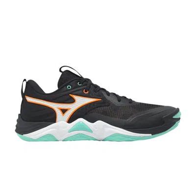 Pre-owned Mizuno Wave Momentum Elite 'black Tangelo Ice Green' | Men's Size 8.5