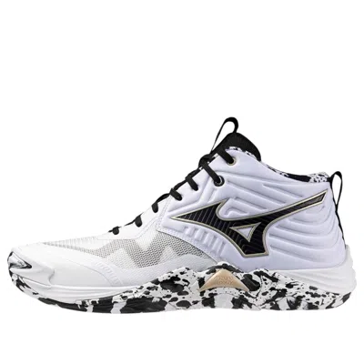 Mizuno Wave Momentum Elite Mid 'white Black' In Multi