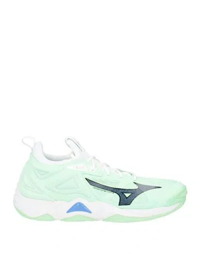 Mizuno Wave Momentum Man Sneakers Light Green Size 12 Textile Fibers In Animal Print