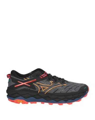 Mizuno Wave Mujin Man Sneakers Black Size 9.5 Textile Fibers In Multi