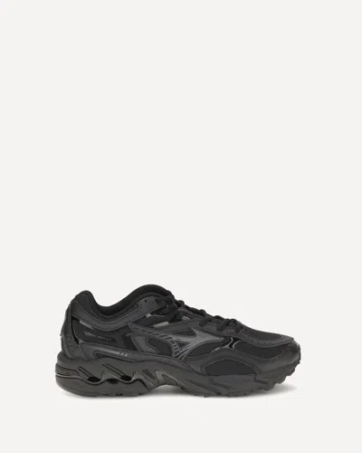 Mizuno Wave Mustang Ls Tech Sneakers In Black