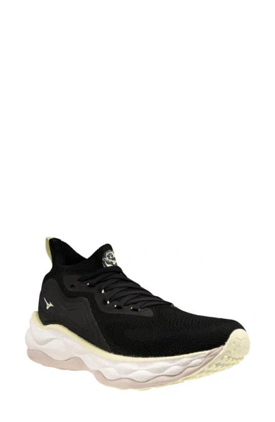 Mizuno Wave Neo Ultra Running Shoe In Undyed Black-starlight