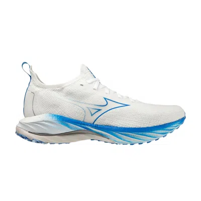 Pre-owned Mizuno Wave Neo Wind 'undyed White Peace Blue'