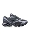Mizuno Wave Print Sneakers With Advanced Technology In Black