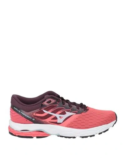 Mizuno Wave Prodigy Wos Woman Sneakers Salmon Pink Size 4 Textile Fibers