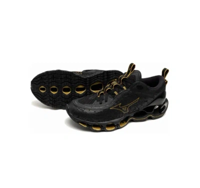 Pre-owned Mizuno Wave Prophecy 13 J1gc2451 32 Black × Gold In Box From Japan