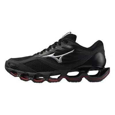 Pre-owned Mizuno Wave Prophecy 13 S [j1gc244905] Men Running Shoes Black/silver/red