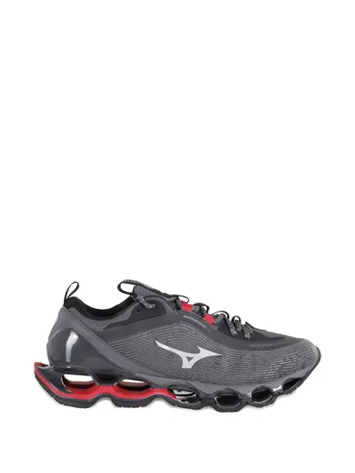Mizuno Wave Prophecy 13.2 Logo Sneakers In Gray