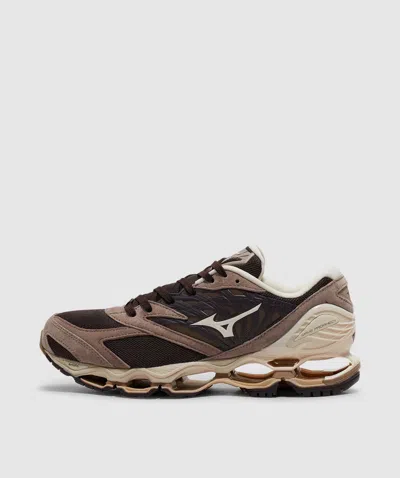 Mizuno Wave Prophecy Ls Sneaker In Mole/pristine/fungi