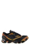 Mizuno Mesh Trainers With Structured Sole In Black