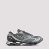 Mizuno Iron Gate Grey Leather Wave Prophecy Ls Sneakers In Gray
