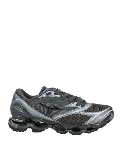 Mizuno Wave Prophecy Man Sneakers Charcoal Size 5 Textile Fibers In Gray
