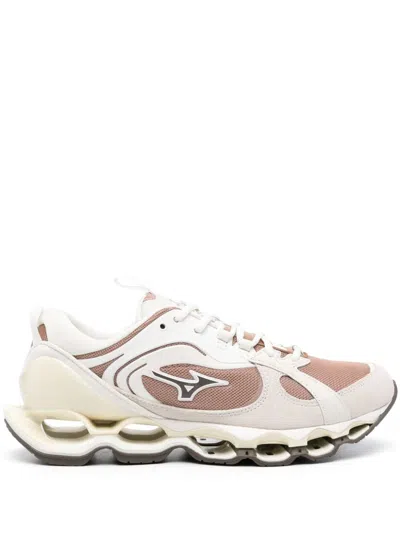 Mizuno Wave Prophecy Sl Sneakers Men Beige In Suede In White